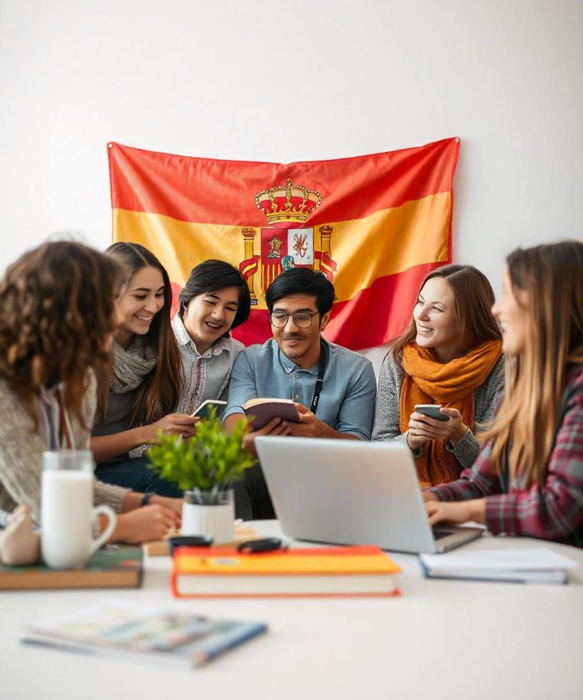 Estudia en España.